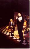 Immagine - Rif. Teatro dellOrologio di Roma, 1995, conduzione del ciclo Dallo smalto a fuoco allottava a destra dedicato allartista milanese internazionale Mario Mar. // Un momento delle presentazioni di libri e artisti, a cura di Marina Palmieri.