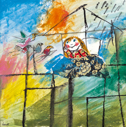 Immagine - Rif. "I disegni bruciati di Davide Cantoni" == Napoli, 25 Ottobre 2007 � 11 gennaio 2008, Blindarte contemporanea == > Davide Cantoni - New Delhi River