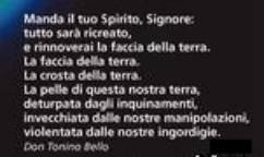 Immagine - Rif.: particolare di copertina della rivista Mosaico di pace, Settembre 2009, con Editoriale "Padroni o custodi?"  >  Manda il tuo Spirito, Signore (..), di Don Tonino Bello  /  ( www.mosaicodipace.it )