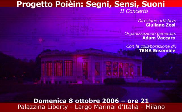 Immagine: PROGETTO POIČIN 2006 - locandina