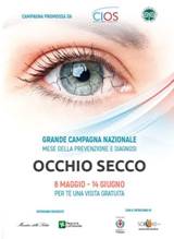 Immagine > MANIFESTO-CAMPAGNA-CIOS-2019 = Campagna nazionale del Mese della Prevenzione e Diagnosi della Sindrome dellocchio secco || 8 maggio-15 giugno 2019 || CIOS, Centro Italiano Occhio Secco, in collaborazione con la Clinica Oculistica dellUniversit dellInsubria di Varese || Rif.: www.centroitalianoocchiosecco.it