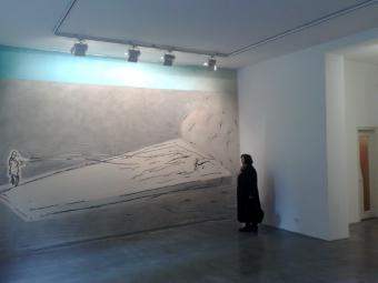 Immagine - Rif.: Galleria FARAHZADART > Mostra "sonno sogno segno" - "sleep dream sign"  == >  2011 cm.550x350  mista su tela - mixed technique on canvas  //  [ Info: www.farahzadart.com ]