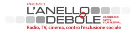 Immagine - Rif. Premio L'ANELLO DEBOLE - Radio, Tv, Cinema contro l'esclusione sociale  /  Capodarco Corto Film Festival  /  www.premioanellodebole.it