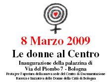 Immagine - Rif.: Programma di inaugurazione del Centro di Documentazione, Ricerca e Iniziativa delle Donne della Citt di Bologna > "Le donne al Centro" (da Volantino)