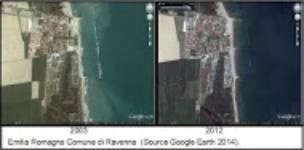 Immagine: _ Emilia Romagna _ Con dati a confronto _ In DOSSIER del WWF > gCEMENTO COAST TO COASTh «25 anni di natura cancellata dalle più pregiate coste italiane» == «DOSSIER-DENUNCIA DEL WWF: 25 ANNI DI gTRASFORMAZIONE METROPOLITANAh DELLE AMATE SPONDE»
«(..) Il dossier analizza con schede sintetiche lfevoluzione della situazione delle regioni costiere, mettendo a confronto i dati di oggi con quelli di 25 anni fa, con il supporto di immagini tratte da Google Earth e il quadro dfinsieme è una vera e propria trasformazione metropolitana delle coste italiane.» (Da: Documentazione Dossier WWF gCemento coast to coasth)
WWF Italia - www.wwf.it