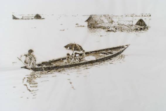 Immagine - Rif. "I disegni bruciati di Davide Cantoni" == Napoli, 25 Ottobre 2007  11 gennaio 2008, Blindarte contemporanea == > Davide Cantoni - Flood India