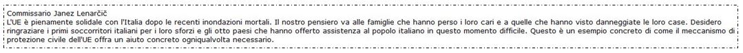 Immagine - Estr_ Quotes > Janez Lenarcic, Commissioner for Crisis Management >> Cfr.: «Alluvioni: l'UE mobilita attrezzature di emergenza per assistere le autorità italiane» - 22Maggio2023 [Rif.: ec-europa-eu / Commissione europea - Rappresentanza It-Mi]