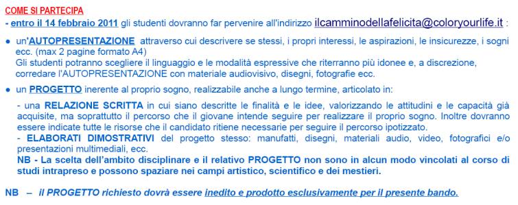 Immagine - Rif.: Fondazione COLOR YOUR LIFE (CYL) - COLOR YOUR LIFE Foundation  /  BANDO: "IL CAMMINO DELLA FELICIT"  /  www.coloryourlife.it - www.colornews.it - fondazione@coloryourlife.it - Tel. + 39 019/671668  //  [ Grafica - parte 4/7 ]