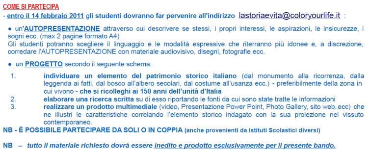 Immagine - Rif.: Fondazione COLOR YOUR LIFE (CYL) - COLOR YOUR LIFE Foundation  /  BANDO: "LA STORIA  VITA - Impara la Storia, sarai tu a farla"  /  www.coloryourlife.it - www.colornews.it - fondazione@coloryourlife.it - Tel. + 39 019/671668  //  [ Grafica - parte 4/7 ]