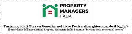 Immagine: Estratto cs «Turismo, i dati Otex su Venezia: nel 2020 l'extra alberghiero perde il 63,74%» - «Il presidente dell'associazione Property Managers Italia Bettanin gServono aiuti concreti al settoreh» [6 Gennaio 2021]